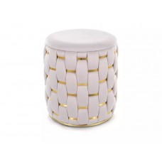 Moderns pufs TIARA VELVET tumši bēšs